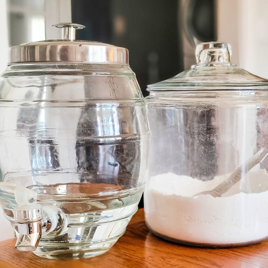 laundry containers, homemade laundry detergent